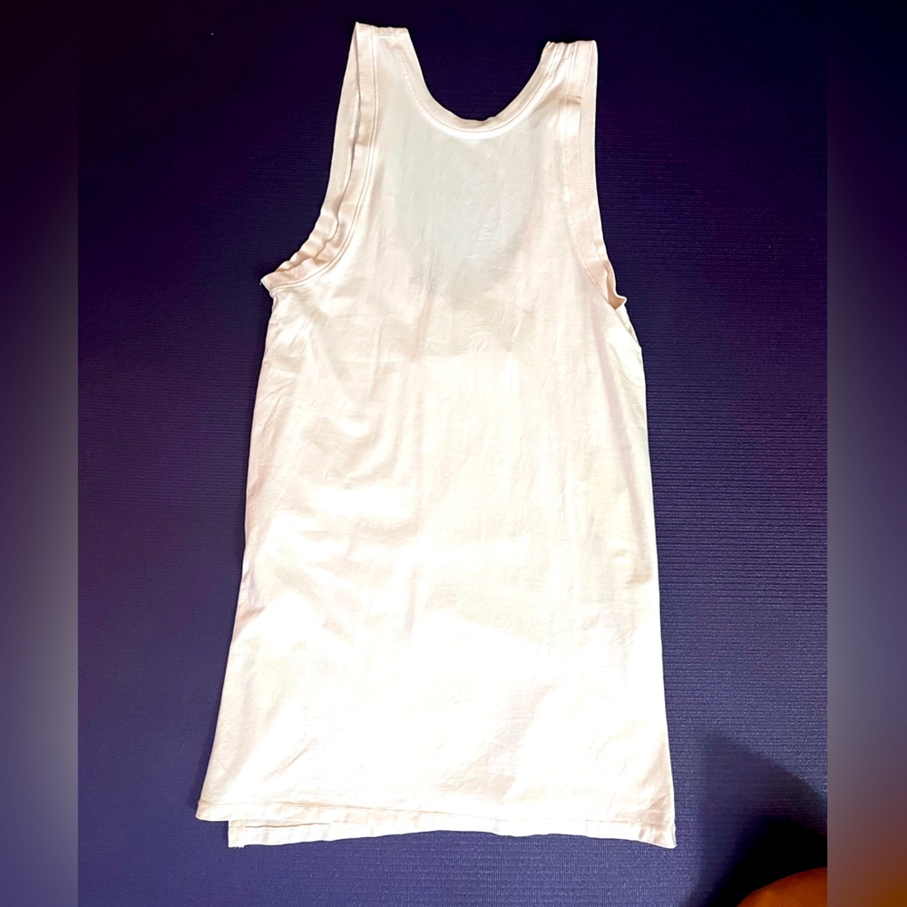 Free People Cream Sleeveless Dress